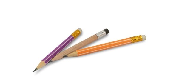 pencils in white background